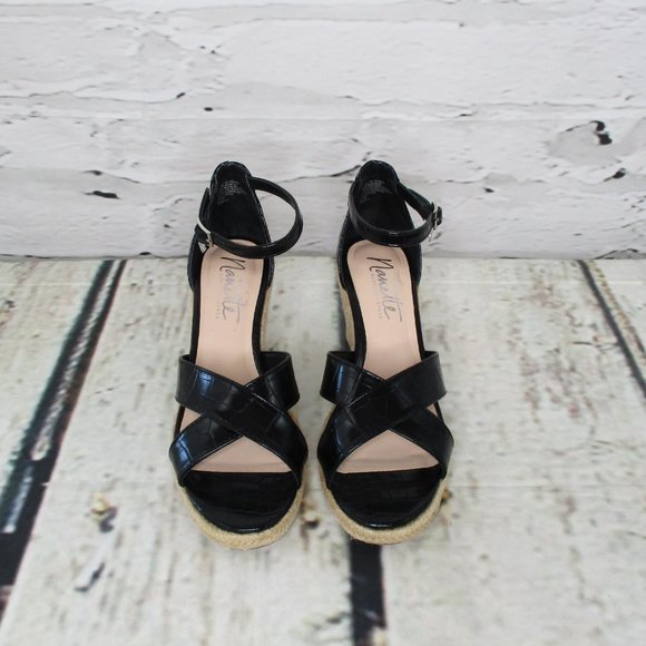 Nanette Lepore Quirky Wedge Espadrille Jute Sandals - Picture 6 of 7